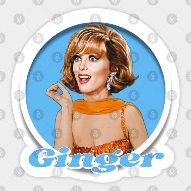 Gilligan's Island - Ginger Sticker by Zbornak Designs